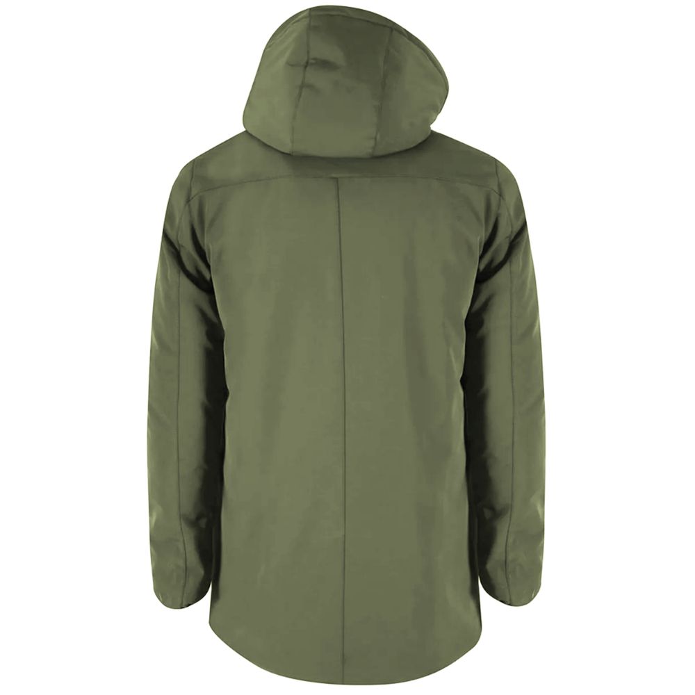 Yes Zee Grüne Nylon Herrenjacke