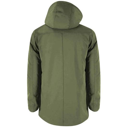 Yes Zee Grüne Nylon Herrenjacke