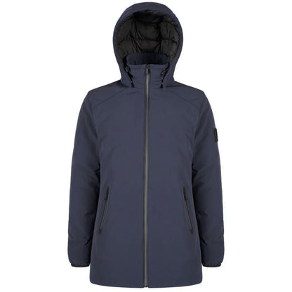 Yes Zee Blaue Nylon-Daunenjacke für Herren