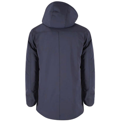 Yes Zee Blaue Nylon-Daunenjacke für Herren