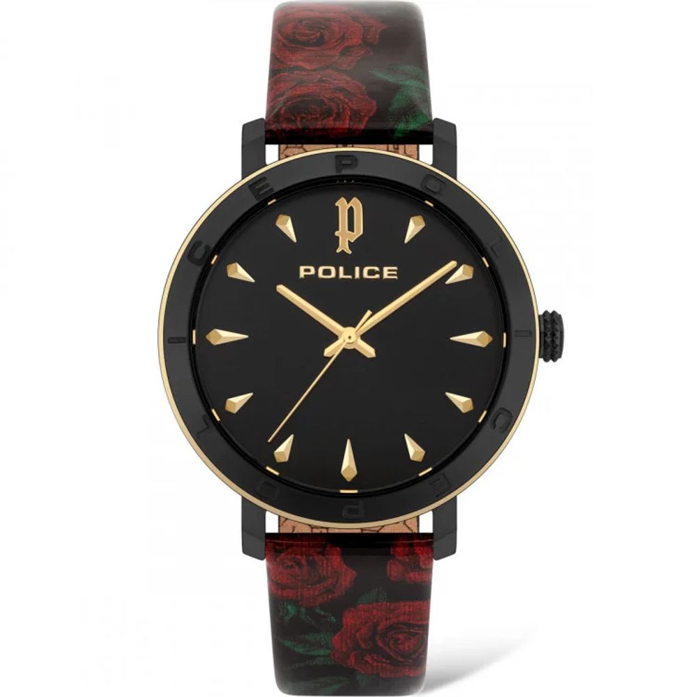 Police Red Edelstahl-Armbanduhr