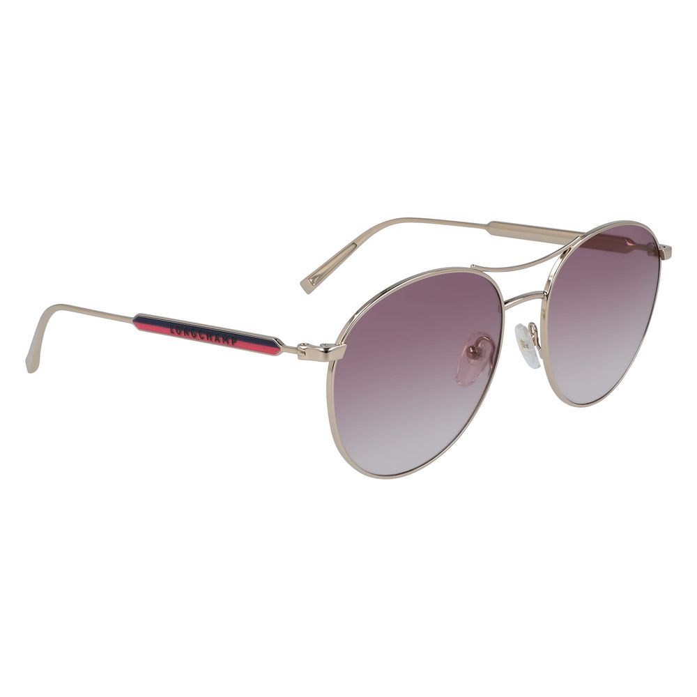Longchamp Sonnenbrille aus gelbem Metall