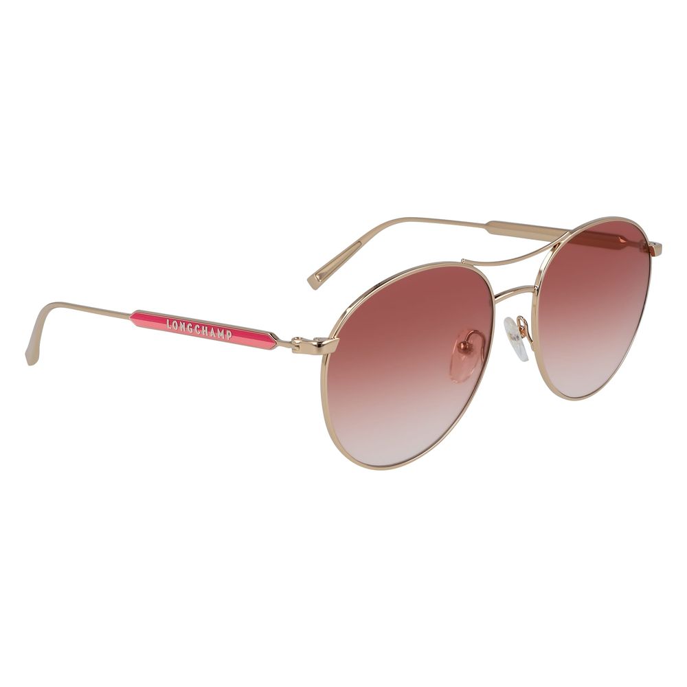 Longchamp Sonnenbrille aus goldenem Metall