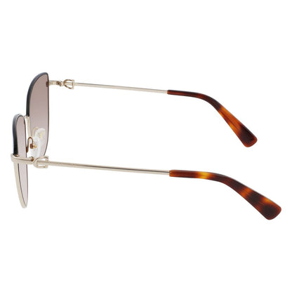 Longchamp Sonnenbrille aus goldenem Metall