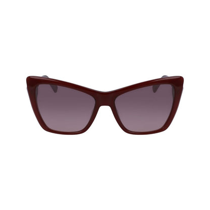 Longchamp – Rote Acetat-Sonnenbrille