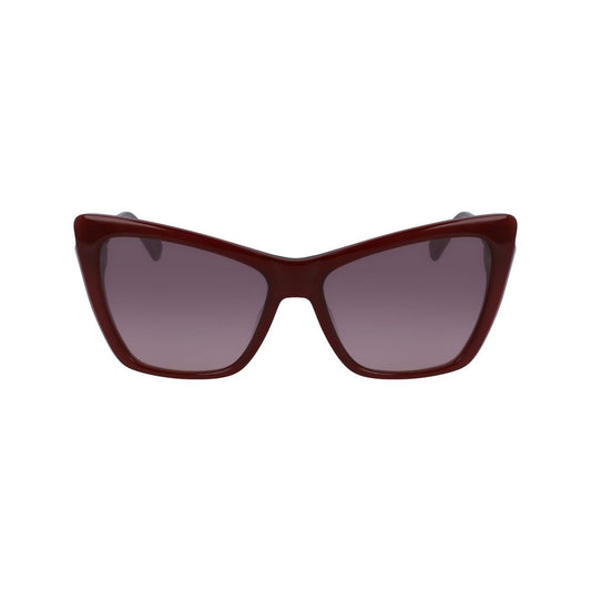 Longchamp – Rote Acetat-Sonnenbrille
