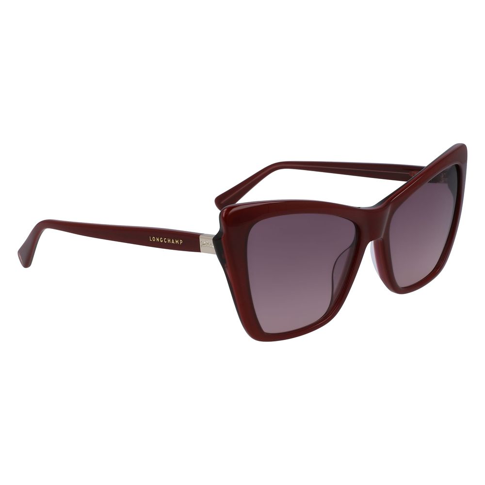 Longchamp – Rote Acetat-Sonnenbrille