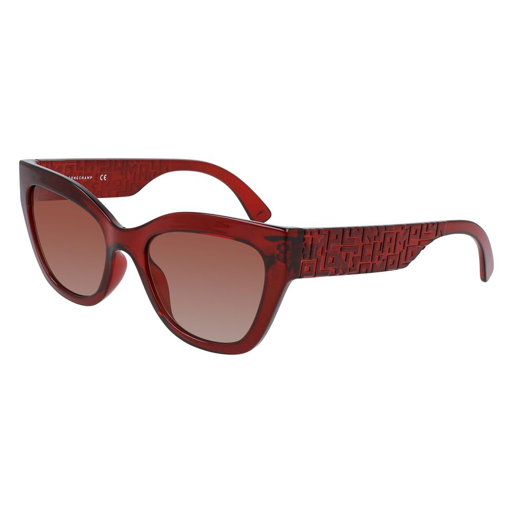 Longchamp – Rote Sonnenbrille mit Spritzguss