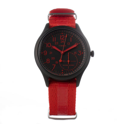 Rote Timex-Nylonuhr