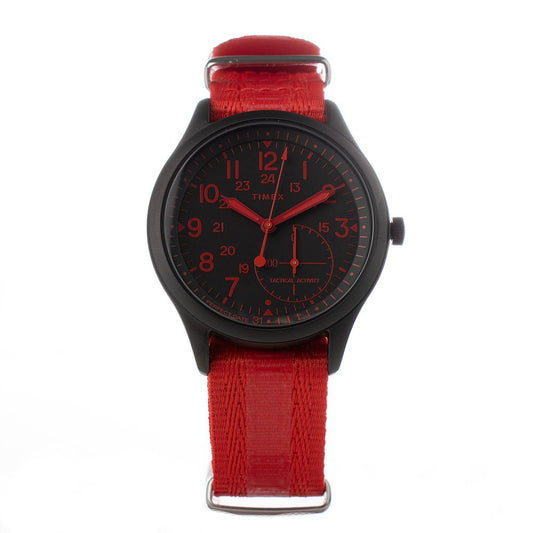 Rote Timex-Nylonuhr