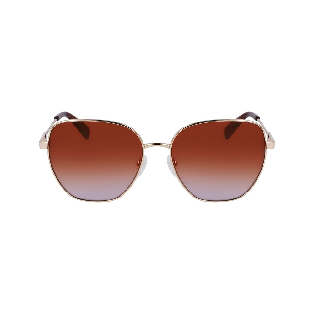 Longchamp Sonnenbrille aus goldenem Metall