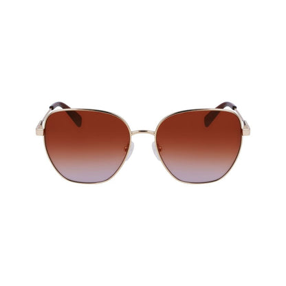Longchamp Sonnenbrille aus goldenem Metall