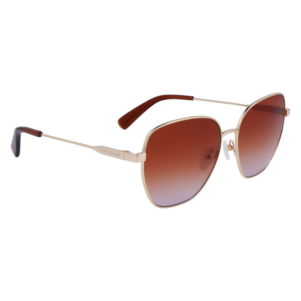 Longchamp Sonnenbrille aus goldenem Metall