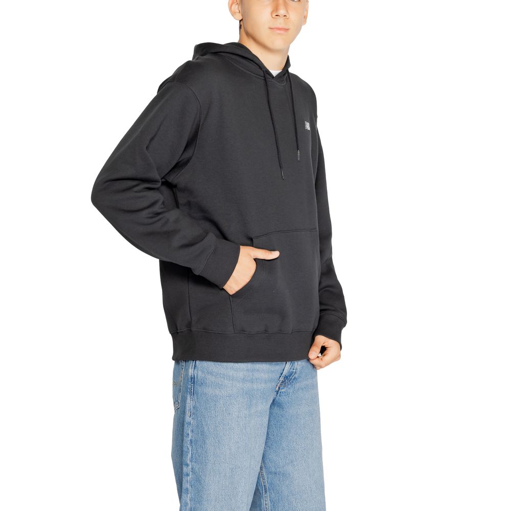 New Balance Schwarzer Baumwoll-Kapuzenpullover