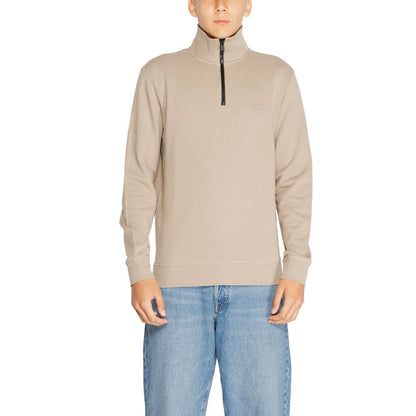 Hugo Boss – Braunes Baumwoll-Sweatshirt