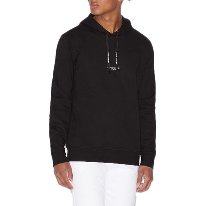 Armani Exchange Black Cotton Hoodie