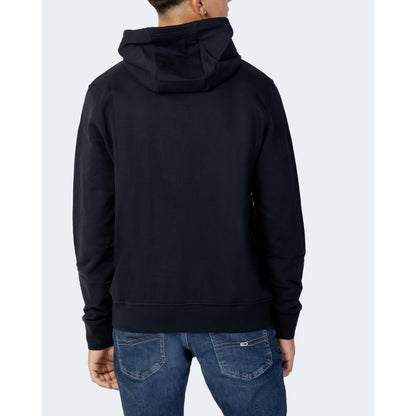 Armani Exchange Blue Cotton Hoodie