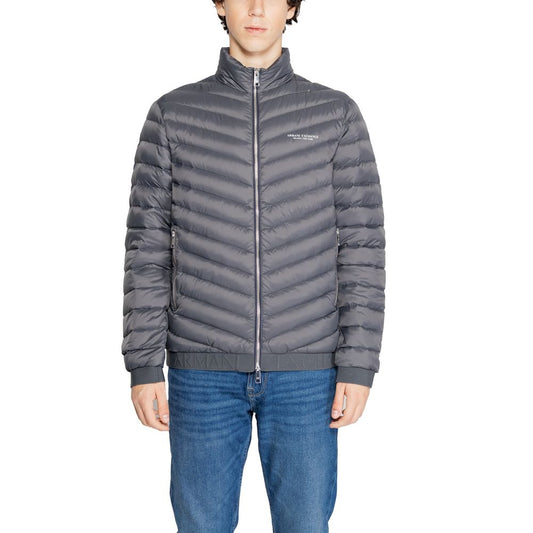 Armani Exchange Grauer Polyester-Mantel