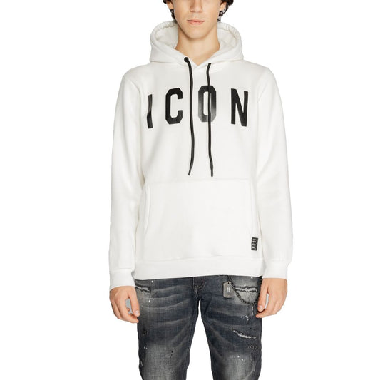 Icon White Cotton Hoodie