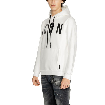 Icon White Cotton Hoodie