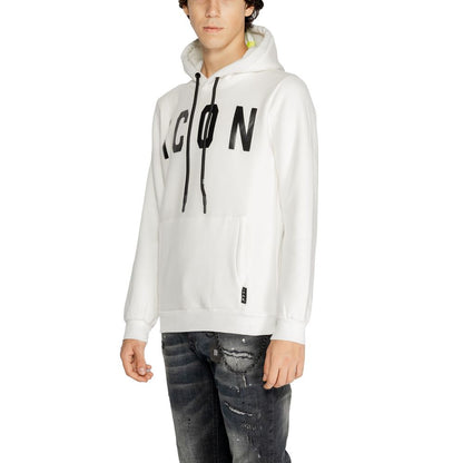 Icon White Cotton Hoodie