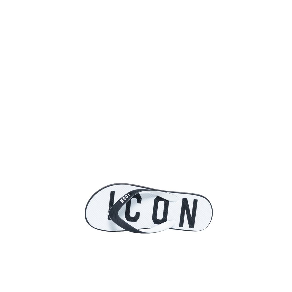 Icon – Weiße Flip-Flop-Sandale aus Gummi