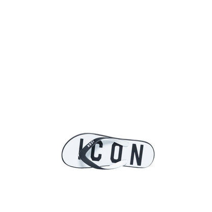 Icon – Weiße Flip-Flop-Sandale aus Gummi