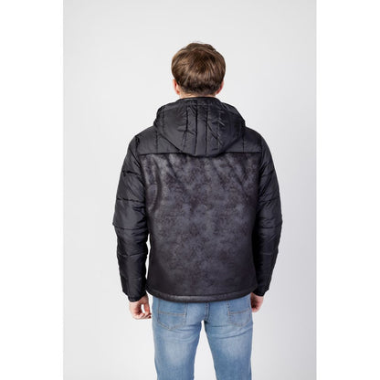 EA7 Emporio Armani Schwarze Polyesterjacken und -mäntel