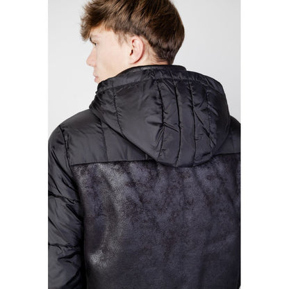 EA7 Emporio Armani Schwarze Polyesterjacken und -mäntel
