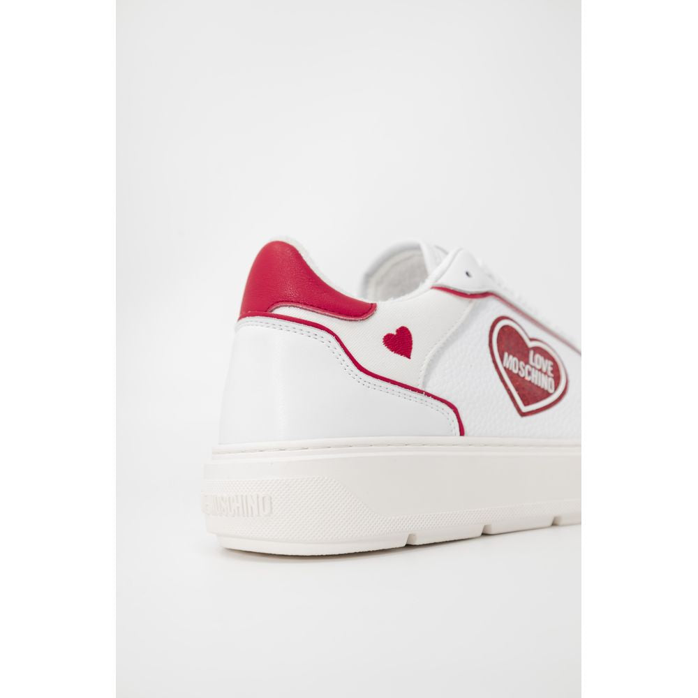 Love Moschino – Rote Polyethylen-Sneaker