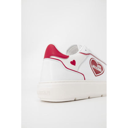 Love Moschino – Rote Polyethylen-Sneaker