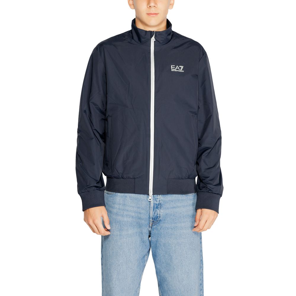 EA7 Emporio Armani Blaue Polyamidjacken und -mäntel