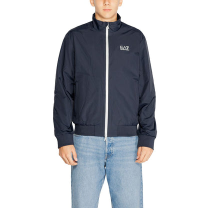 EA7 Emporio Armani Blaue Polyamidjacken und -mäntel