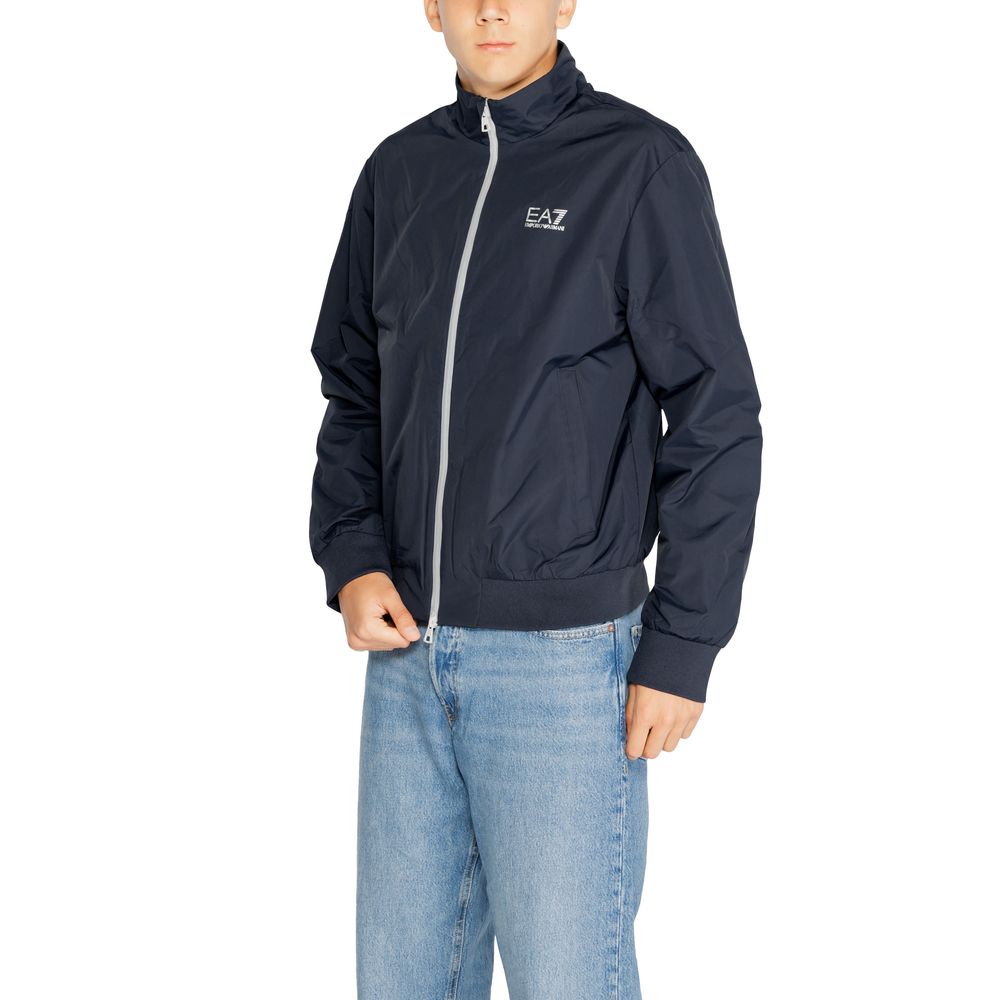 EA7 Emporio Armani Blaue Polyamidjacken und -mäntel