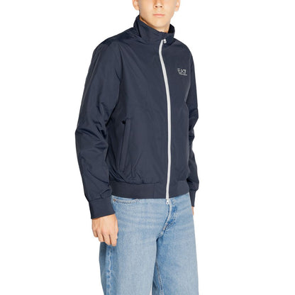 EA7 Emporio Armani Blaue Polyamidjacken und -mäntel