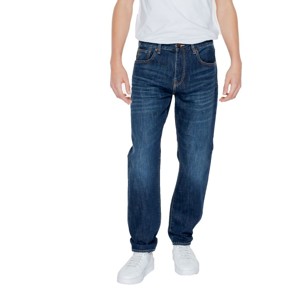Armani Exchange – Blaue Skinny-Jeans aus Baumwolle