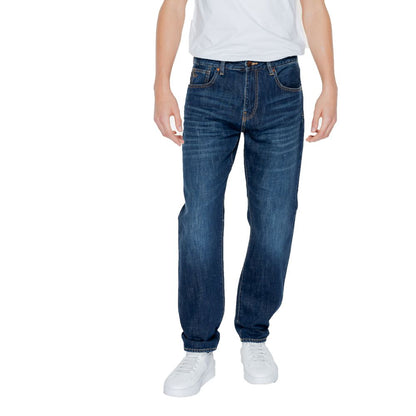 Armani Exchange – Blaue Skinny-Jeans aus Baumwolle