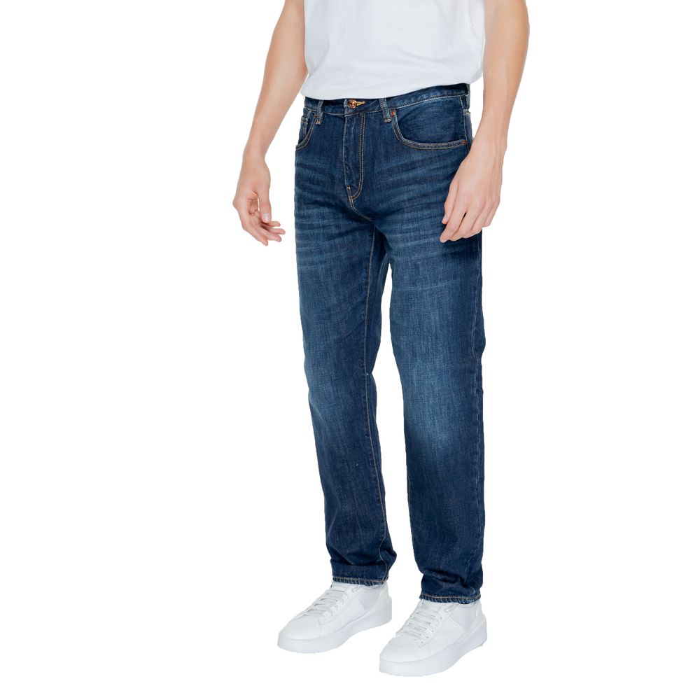 Armani Exchange – Blaue Skinny-Jeans aus Baumwolle