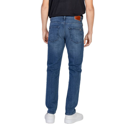 Hugo Boss – Blaue Jeans aus Baumwolle mit entspannter Passform