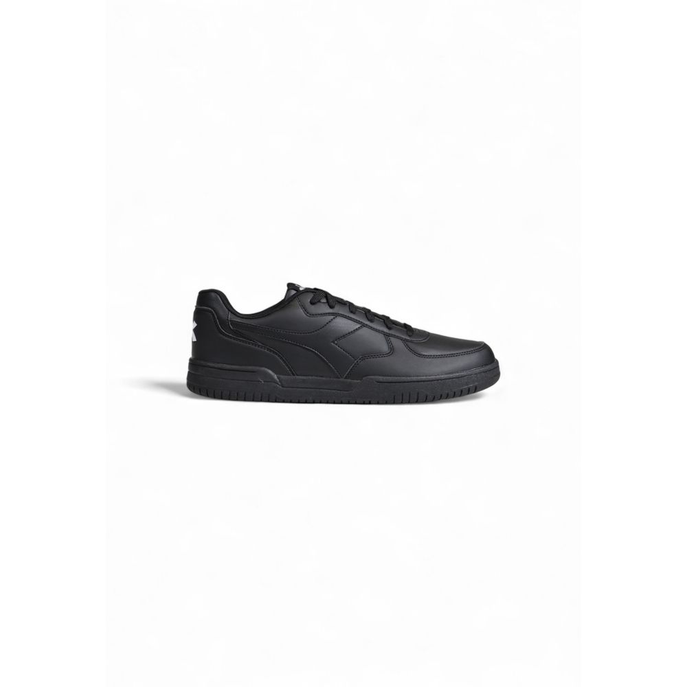 Diadora Black Artificial Leather Low Top Sneakers