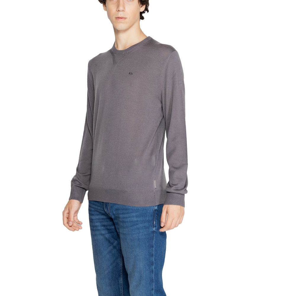 Armani Exchange Grauer Wollpullover