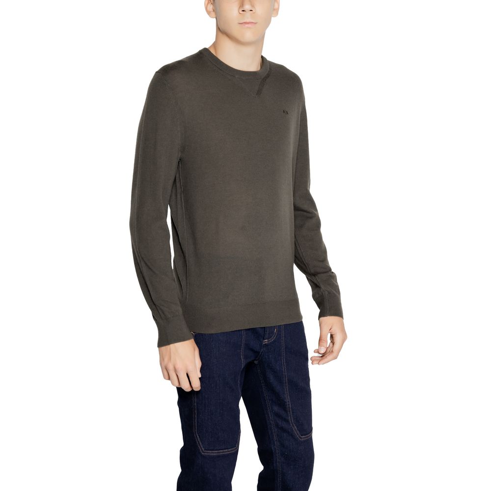 Armani Exchange – Grüner Wollpullover