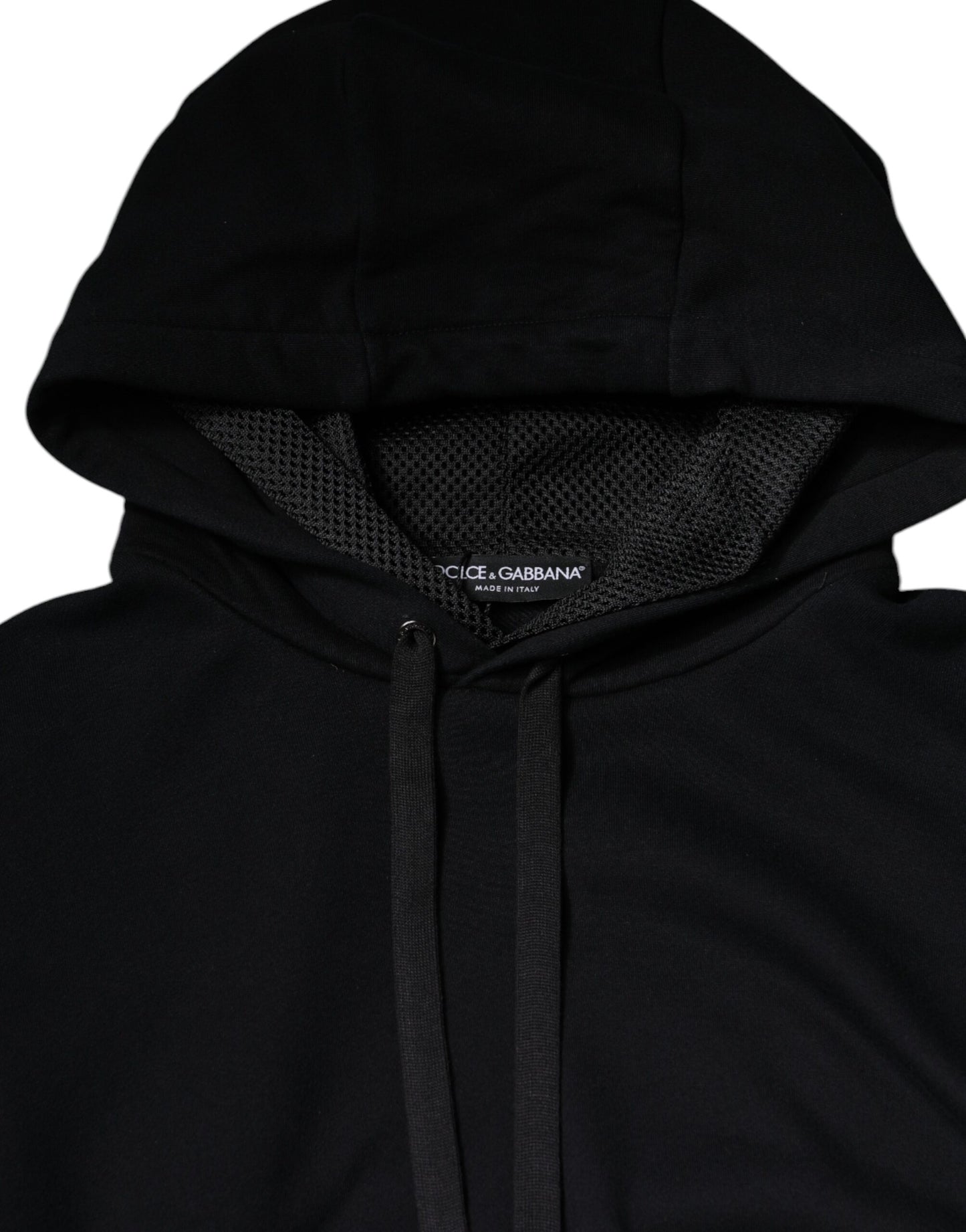 Dolce &amp; Gabbana Schwarzer Kapuzenpullover Herren Sweatshirt Pullover
