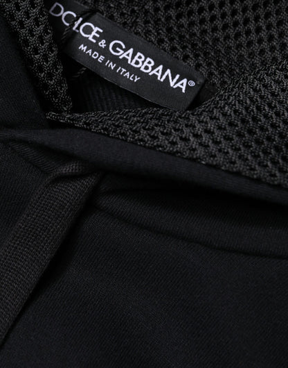 Dolce &amp; Gabbana Schwarzer Kapuzenpullover Herren Sweatshirt Pullover