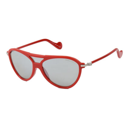 Moncler – Rote Sonnenbrille mit Spritzguss