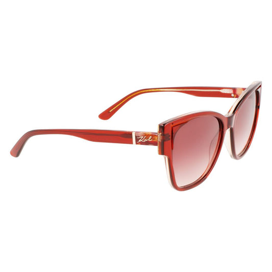 Karl Lagerfeld – Orangefarbene Acetat-Sonnenbrille