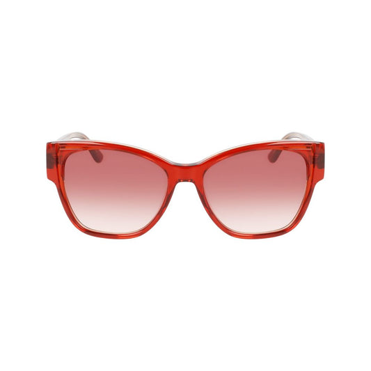 Karl Lagerfeld – Orangefarbene Acetat-Sonnenbrille