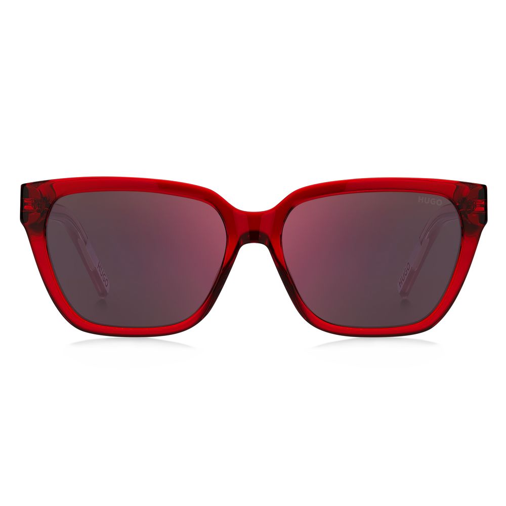 Hugo Boss – Rote Acetat-Sonnenbrille