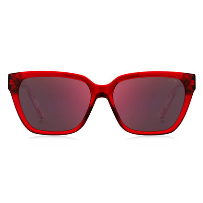Hugo Boss – Rote Acetat-Sonnenbrille