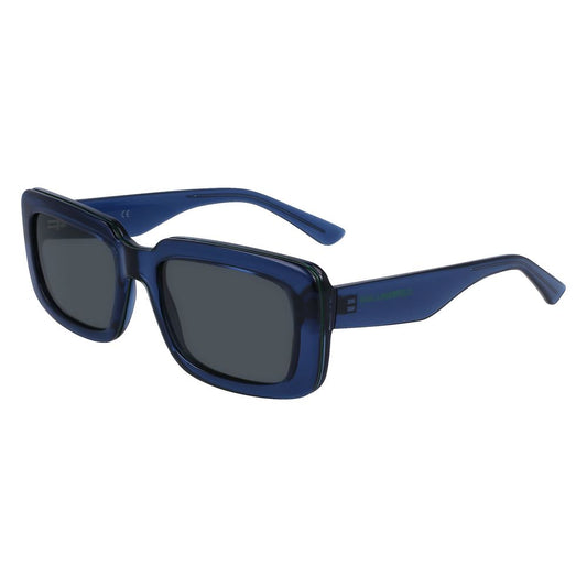 Karl Lagerfeld – Blaue Sonnenbrille mit Spritzguss